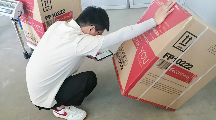 實(shí)況直擊！客戶(hù)北美COSTWAY開(kāi)展衣物烘干機驗貨